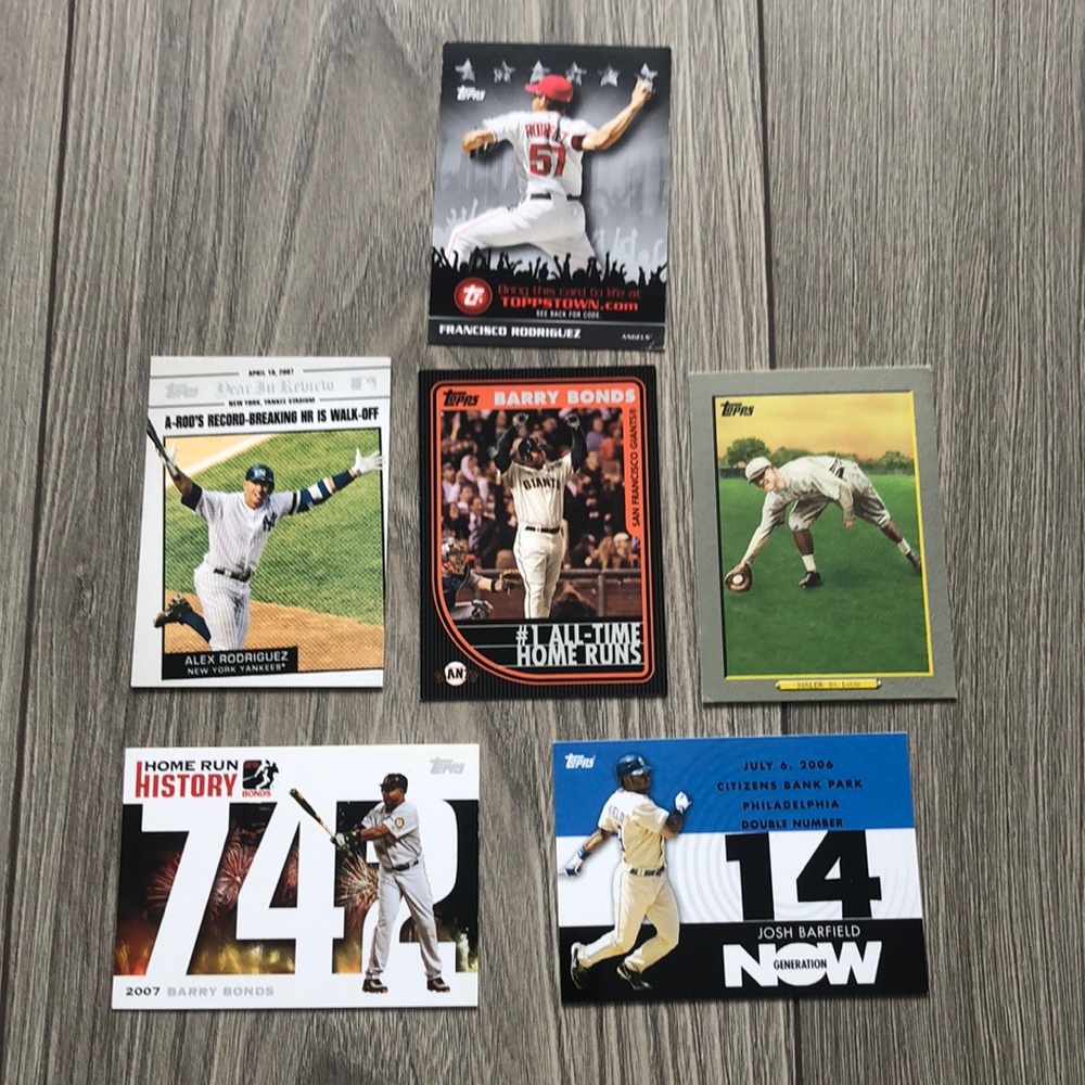 6 2000s MLB cards